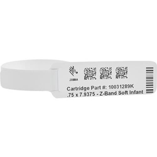 Zebra 10031289K Z-Band Medical Label 3/4" Width x 7 11/16" Length Direct Thermal