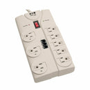 Eaton TLP808TEL 8-Outlet Computer Surge Protector w 8Ft Cord 2160 Joules Gray