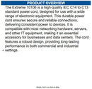 Extreme Networks 10106 IEC C14 to C13 Standard Power Cord