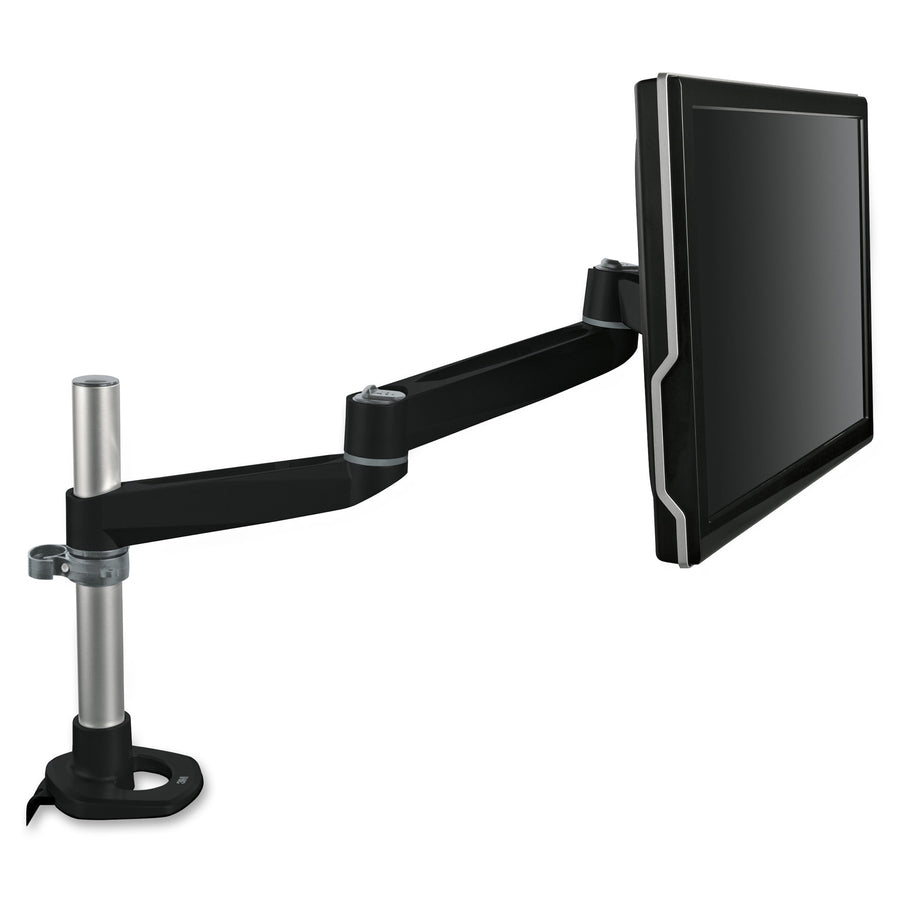 3M MA140MB Mounting Arm for Flat Panel Display Monitor Silver 30lb Load Capacity