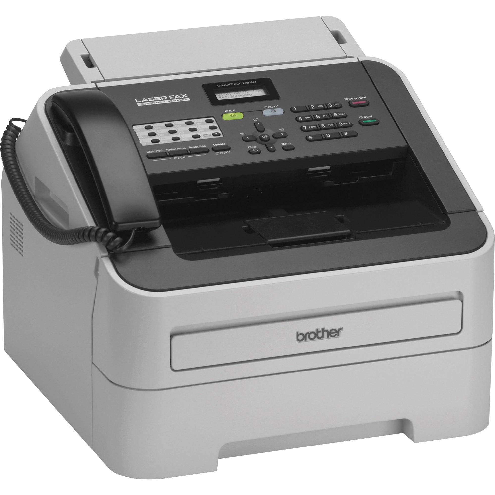 Brother FAX2840 IntelliFax-2840 High-Speed Laser Fax - 300 x 600 dpi - 250sheets