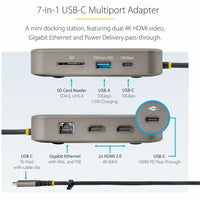 StarTech 102B-USBC-MULTIPORT USB C Docking Station, Dual 4K 60Hz