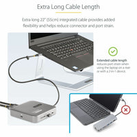 StarTech 102B-USBC-MULTIPORT USB C Docking Station, Dual 4K 60Hz