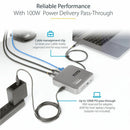 StarTech 102B-USBC-MULTIPORT USB C Docking Station, Dual 4K 60Hz
