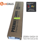 Zebra 104524-101 Premier+ ID Proximity White CR-80 Z5 30 Mil 500 Cards/Box