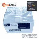 Zebra 104524-101 Premier+ ID Proximity White CR-80 Z5 30 Mil 500 Cards/Box