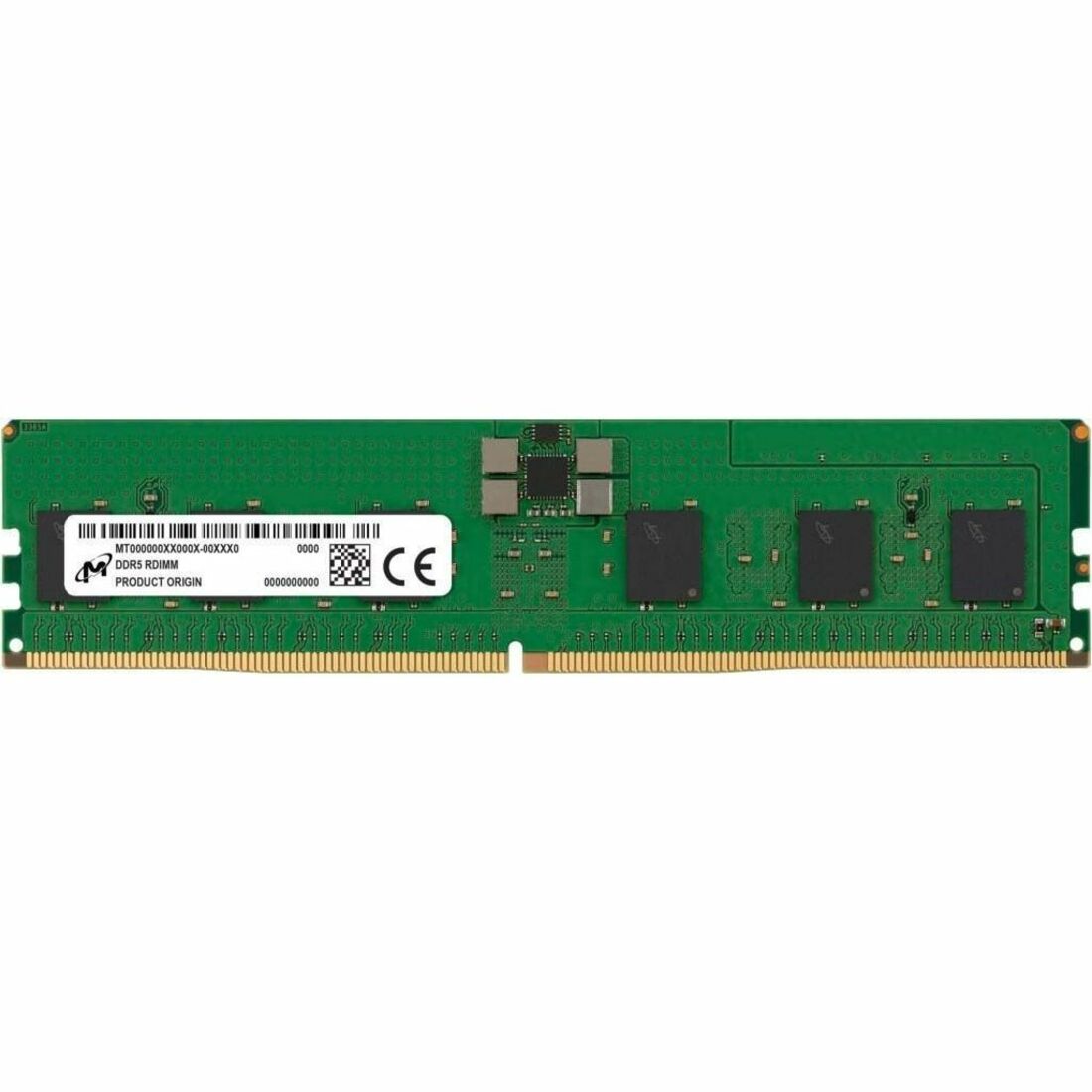 Micron MTC10F108YS1RC48BR 24GB DDR5-4800/PC5-38400 ECC Reg 288-PIN RAM Memory