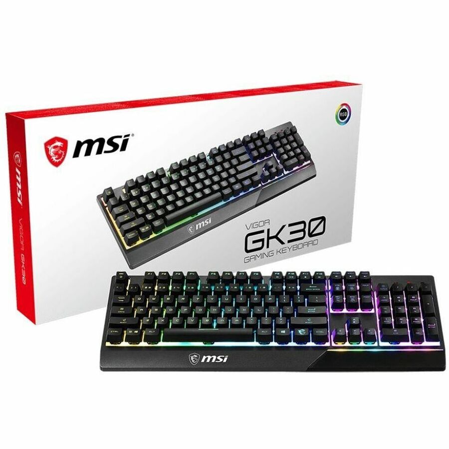 MSI VIGORGK30C Vigor GK30 Gaming Keyboard & Mouse - English (US) - USB 2.0 Cable