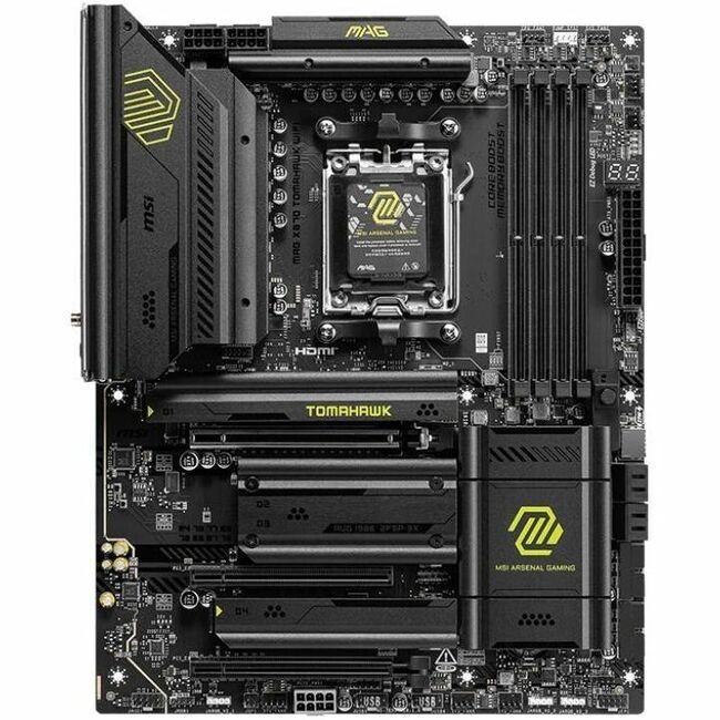 MSI X870TMAHAWKWIFI MAG X870 TOMAHAWK WIFI Gaming Desktop Motherboard - AMD X870