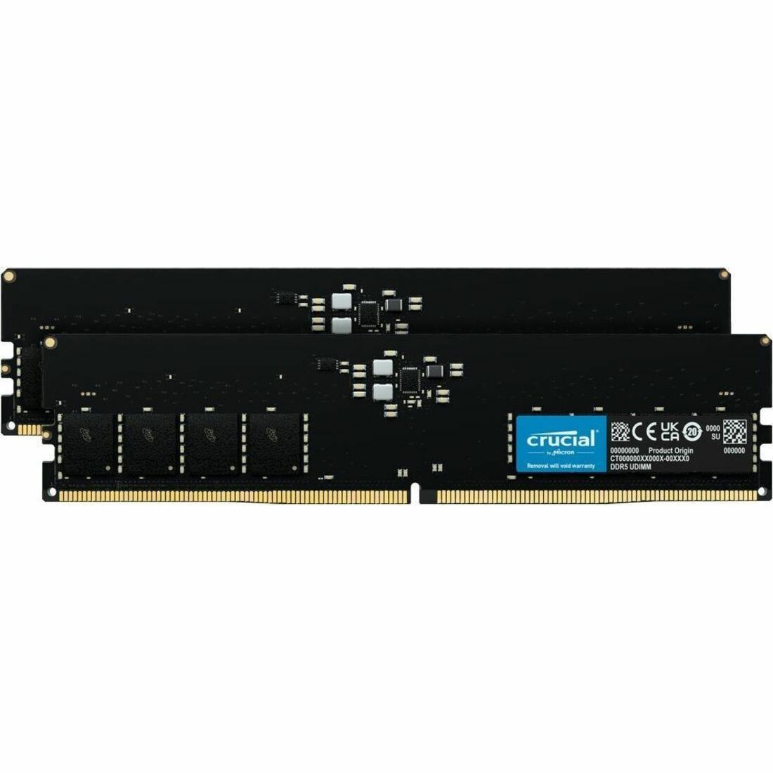 Crucial CT2K64G56C46U5 128GB (64GBx2) DDR5 5600 PC5-44800 SDRAM CL46 288-pin