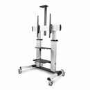 StarTech 1110C-MOBILE-TV-CART Rolling TV Cart/Stand On Wheels - Black, Silver
