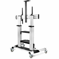 StarTech 1110C-MOBILE-TV-CART Rolling TV Cart/Stand On Wheels - Black, Silver