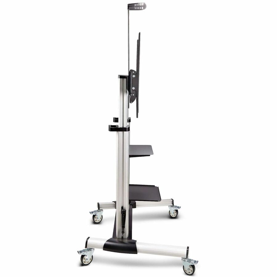 StarTech 1110C-MOBILE-TV-CART Rolling TV Cart/Stand On Wheels - Black, Silver
