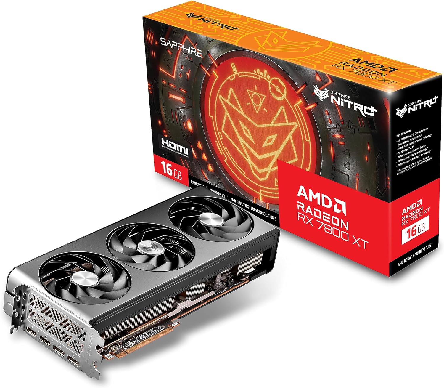 Sapphire 11330-01-20G NITRO+ Radeon RX 7800 XT - Graphics card