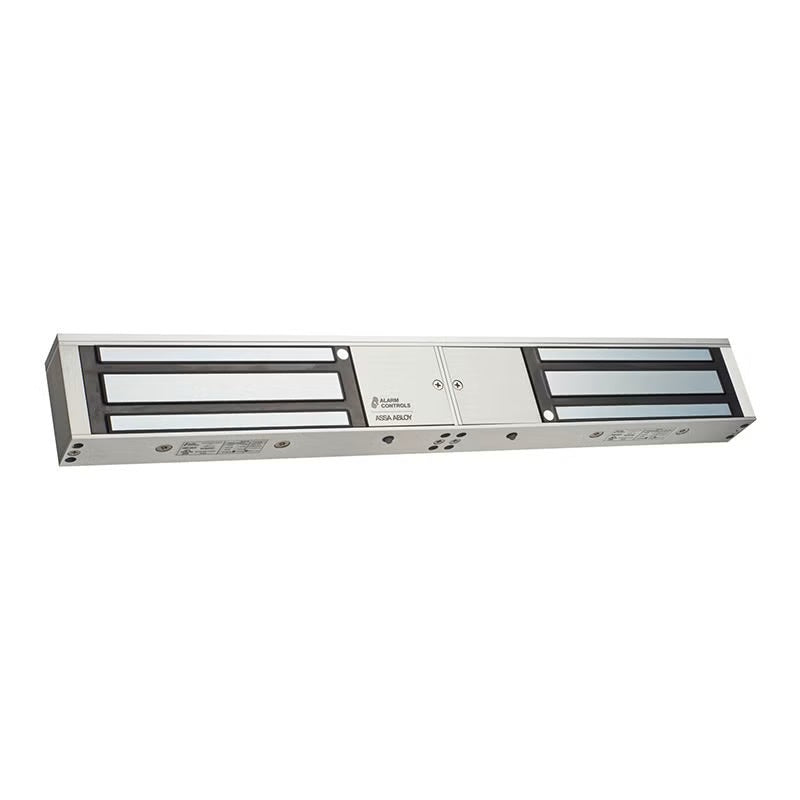 HES 1200D 1200 Double Door Magnetic Lock, 1200 lb, Clear Anodized