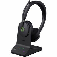 Yealink 1208655 WH68 Headset - Stereo - Wireless - Bluetooth/DECT - Black