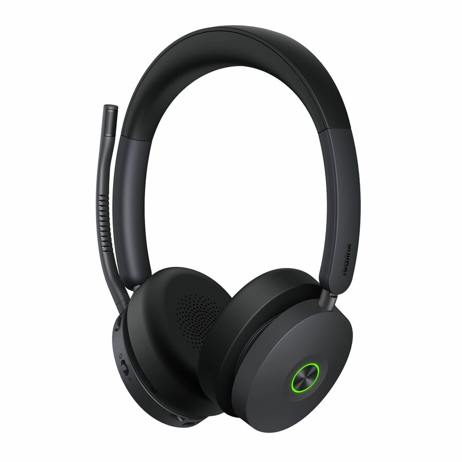 Yealink 1208655 WH68 Headset - Stereo - Wireless - Bluetooth/DECT - Black