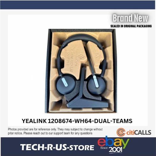 Yealink 1208674 YEA-WH64-DUAL-TEAMS DUAL TEAMS WIRELESS HEADSET