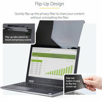 StarTech 125TF-PRIVACY-SCREEN 12.5-inch 16:9 Flip-Up Privacy Screen with Touch