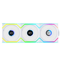 Lian-Li 12RSLLCD1W3W Fan - UNI FAN SL 2.4GHz Wireless 1.6 LCD RGB Reverse Blade