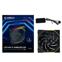 Lian-Li 12RTL1W1B Case Fan - FDB fan Black 120x120x28 mm reverse blade Retail