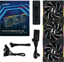 Lian-Li 12RTLLCD1W3B Case Fan - FDB - Black 120x120x28 mm Reverse Blade