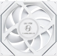 Lian-Li 12RTLLCD1W3W Case Fan - FDB fan White 120x120x28 mm 3 pcs reverse blade