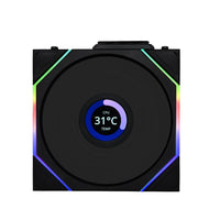 Lian-Li 12TLLCD1W1B Case Fan - FDB - Black 120x120x28 mm - Retail