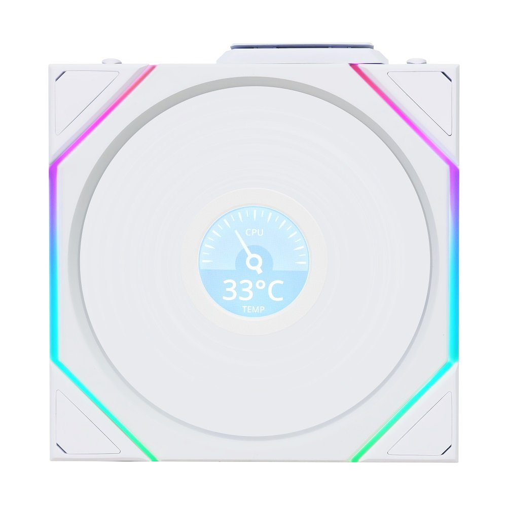Lian-Li 12TLLCD1W1W Case Fan - FDB - White 120x120x28 mm Retail