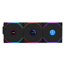 Lian Li 12TLLCD1W3B Seamless Wireless Control LCP Fan Blade LCD RGB Triple Pack