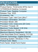 Lenovo 12YK000QUS  ThinkCentre M70s Gen 6 - Desktop Computer -Intel Core Ultra 7