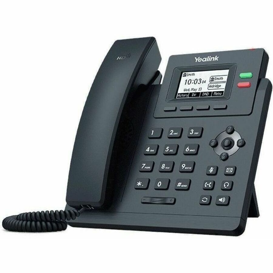 Yealink 1301043 SIP-T31P IP Phone - Corded - Wall Mountable - 2 x Total Line
