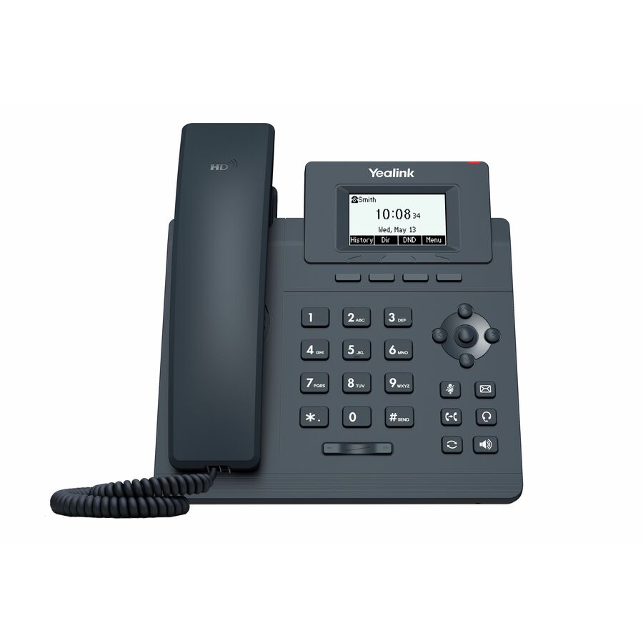 Yealink 1301043 SIP-T31P IP Phone - Corded - Wall Mountable - 2 x Total Line
