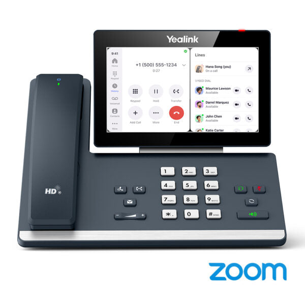 Yealink 1301122 MP58-WH E2 Zoom â€“ Smart Business IP Phone - LCD screen