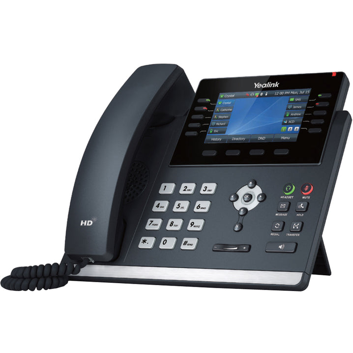 Yealink 1301203 SIP-T46U IP Phone -Corded -Wall Mountable, Desktop -Classic Gray