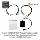 Yealink 1308019 EHS60 Avaya Cisco Poly Grandstream USB Adapter for WH62 WH63 HS