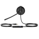 Yealink 1308046 USB Wired Headset - Mono - USB - Wired - Over-the-head - Black