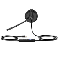 Yealink 1308046 USB Wired Headset - Mono - USB - Wired - Over-the-head - Black