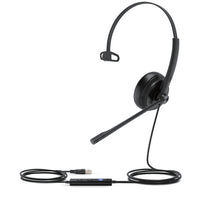 Yealink 1308046 USB Wired Headset - Mono - USB - Wired - Over-the-head - Black