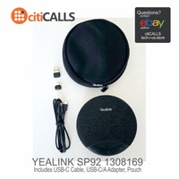 Yealink 1308169 SP92 Microsoft Teams Meeting 50mm Speakerphone Bluetooth USB-C/A