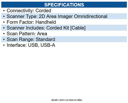 Honeywell 1400GSR-2USB-N Voyager XP Curve USB Kit: Tethered, General Duty, 1D/2D