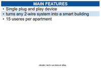 Comelit 1406 SB2 Multi-User Call forwarding Module 12-56V DC Input L-L Terminals
