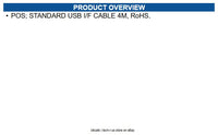 NCR 1432-C083-0040 POS; STANDARD USB I/F CABLE 4M, RoHS