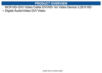 NCR 1432-C529-0010 Cable, HD-/DVI Video Cable DVI/HD- for Video Device 3.28 ft