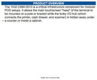 NCR 1432-C880-0010 Remote USB-C Keyed Cable - Keyed, Black, 1M