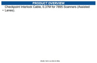 NCR 1432-C895-0004 Checkpoint Interlock Cable, 0.37M for 7895 Scanners