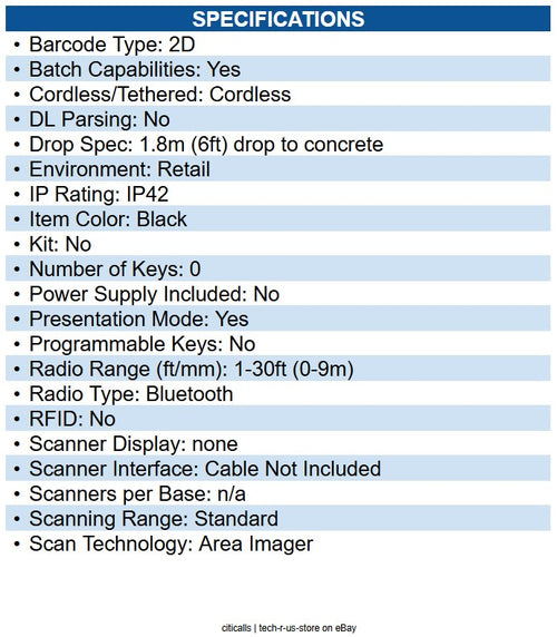 Honeywell 1472G2D-2-N Voyager Extreme Performance (XP) 1472g Durable 2D Scanner