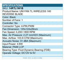 Lian Li 14RTL1W1B UNI FAN TL 2.4G Wireless Signal Mirror 140 RGB 28mm FDB Black