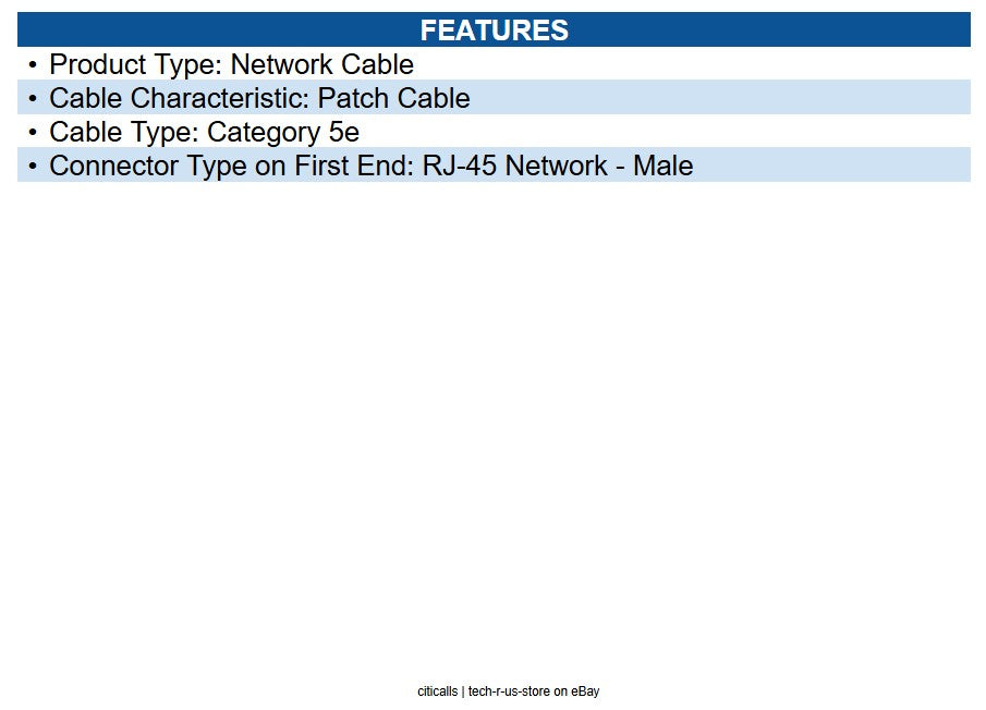 CablesToGo 15178 3ft Cat5e Ethernet Cable Snagless Unshielded (UTP) - Blue