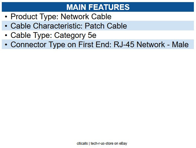 C2G 15200 10ft Cat5e Snagless Unshielded UTP Ethernet Network Patch Cable (RJ45